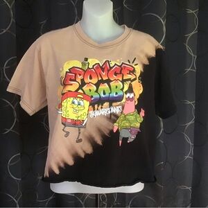NEW Nickelodeon Sponge Bob Crop Top Medium